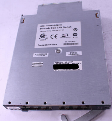 HP AJ820A 8/12 12P 8G FC SAN Switch 489864-001 