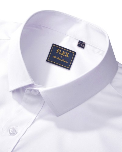 Men's Dress Shirts Long Sleeve Wrinkle-Free Stretch Shirts Solid Formal Butto... - Picture 3 of 7