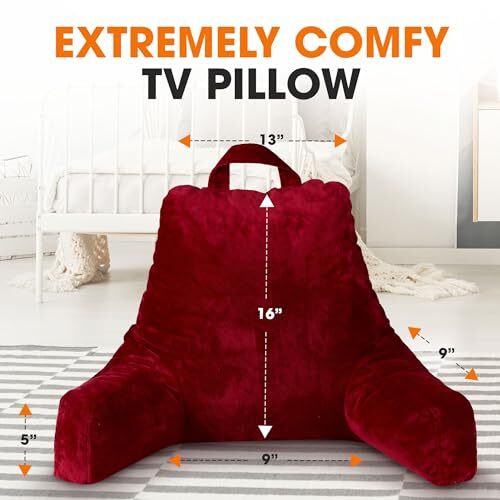 Reading Pillow with Arms, TV Watching Pillow, FoamFilled Reading