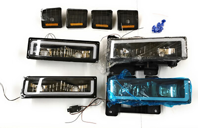Spec-D Tuning LED Bar Headlight Bumper And Corner Light Combo, AS-IS!