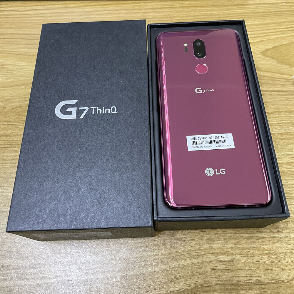 LG G7 ThinQ G710VM Fingerprint 64GB+4GB Unlocked 6.1" LTE Smartphone- New Sealed