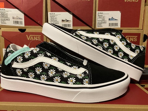 vans old skool scribble flower