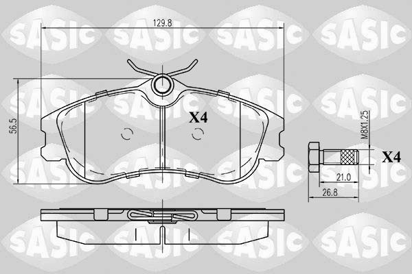Plaquettes de frein avant Citroën Xsara Picasso résistant à l'usure pour trajets quotidiens