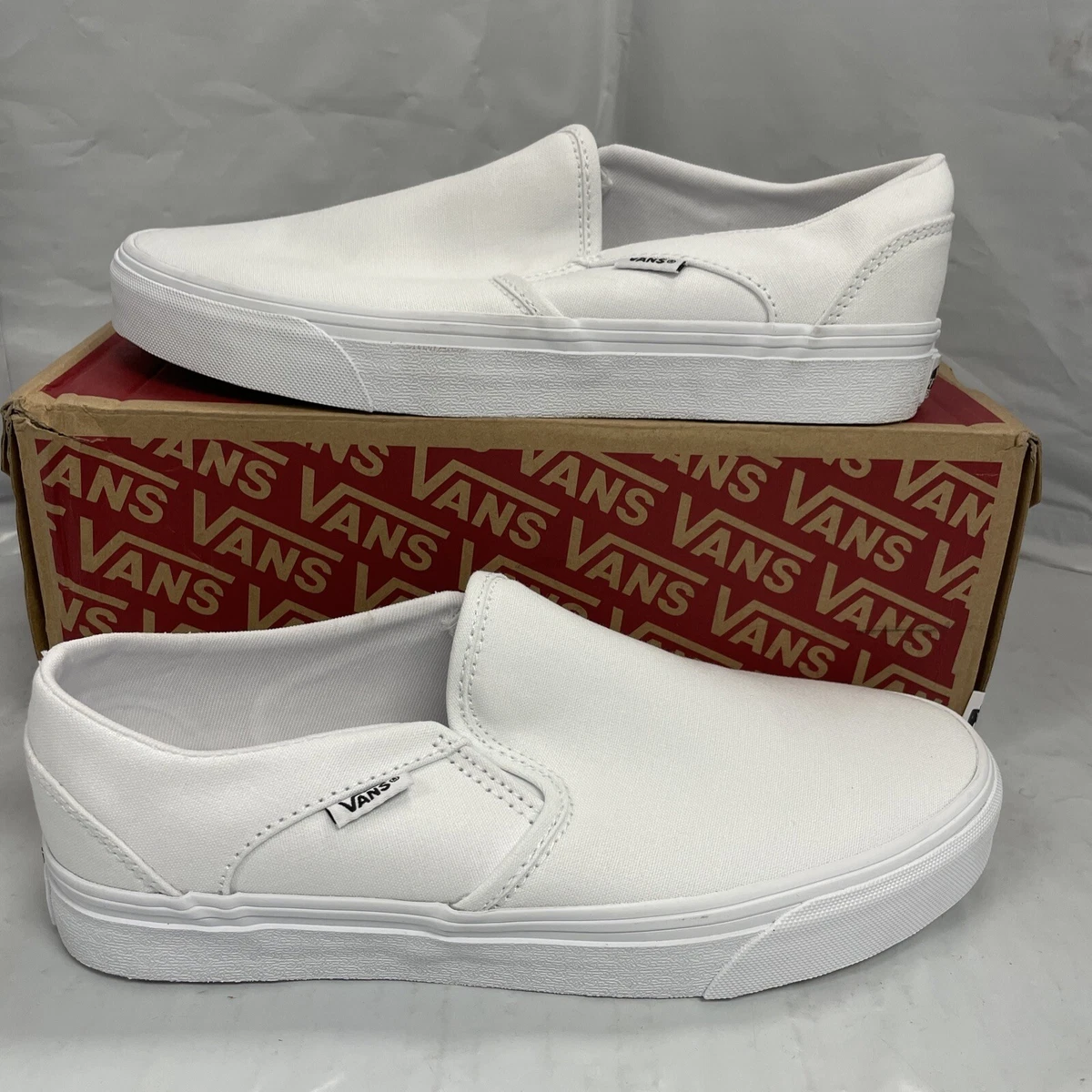 Vans asher women's sales skate shoes white