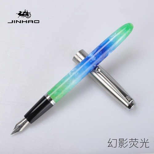 Jinhao 51A Plastic/Wood Fountain Pen Hooded Iridium Fine 0.5mm Nib For Student's - Picture 24 of 39