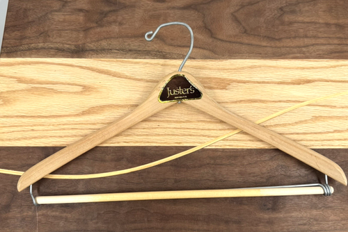 Mixed Lot of 5 Vintage Wooden Clothing Hangers Suit Coat Pants Wishbone - Picture 6 of 8