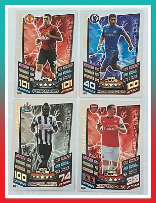 12/13 Topps Match Attax Premier League Trading Cards -100 Club & Limited Edition