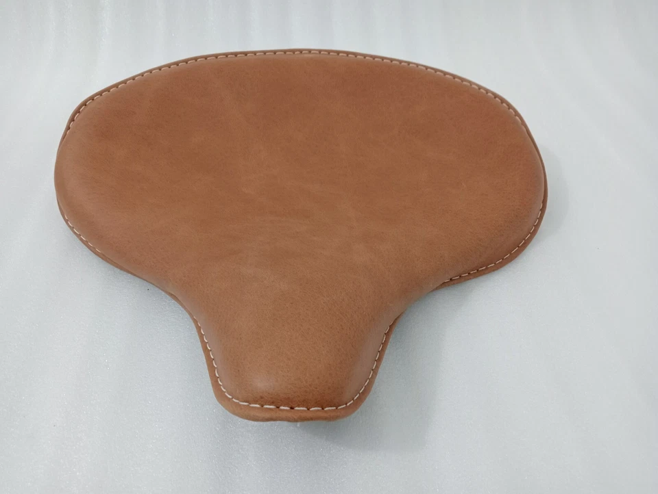 Genuine Leather HARLEY WLA WLC VL UL EL WL KNUCKLEHEAD SOLO SEAT FLATHEAD BROWN Foto 2 de 4