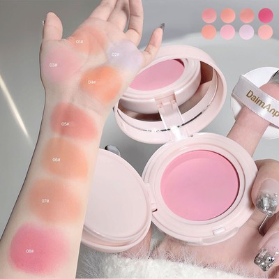 Air Cushion Blush Cosmetics Monochromes Puder-Rouge-Make-Up Mattrot     