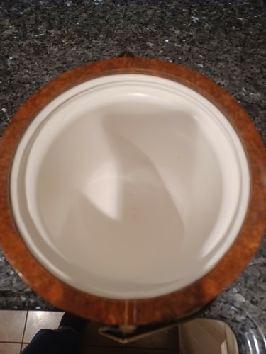 Morgan Vintage Ice Bucket Mid-Century Leatherette. Good Condition. - Picture 7 of 11