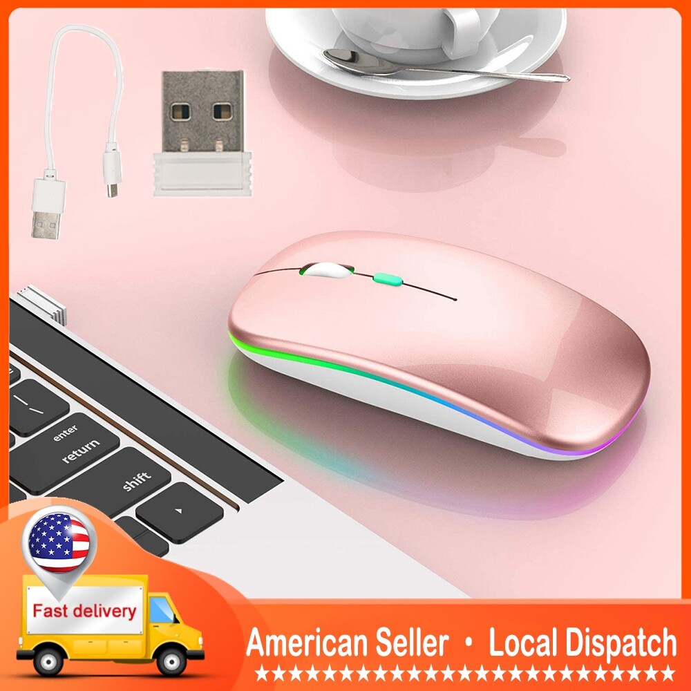 Ultra-Thin Silent Bluetooth 5.0 Wireless Mouse with Multi-USB Touch in Silver