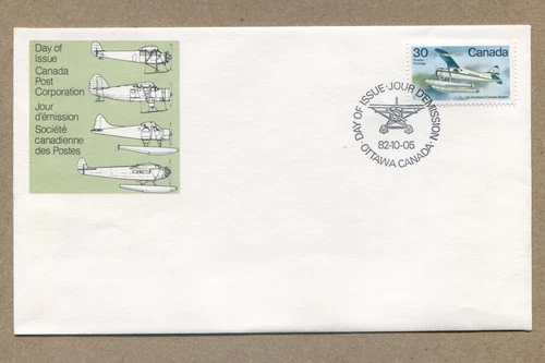CANADA First Day Issue Series 1982-10-05 Havilland Canada Beaver 30¢ STAMP COVER