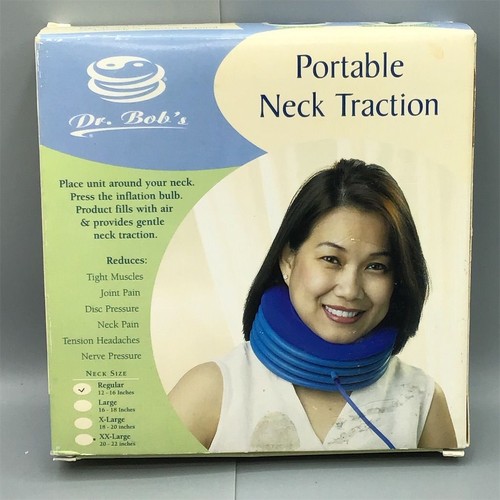 Dr. Bob's Portable Neck Traction Health Analyzer Blue Pain Relief