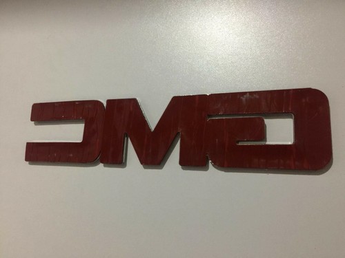 Fits GMC Front Grille Emblem 13" Badge Logo Emblema Red Color - Picture 4 of 6