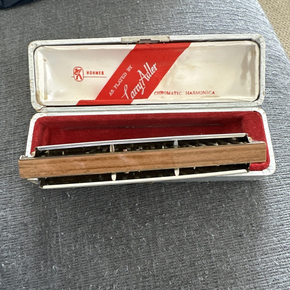 Vintage Hohner Larry Adler Professional Chromatic Harmonica 16 Holes Key Of C - image 4 of 4