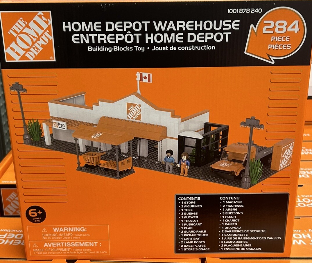 Home Depot Store Front Warehouse Building Block (RARE)