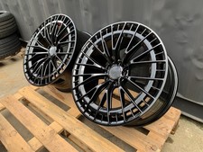 19" NEW AERO Gloss Black Mercedes Turbine style Alloy Wheels GOING CHEAP!! 5x112
