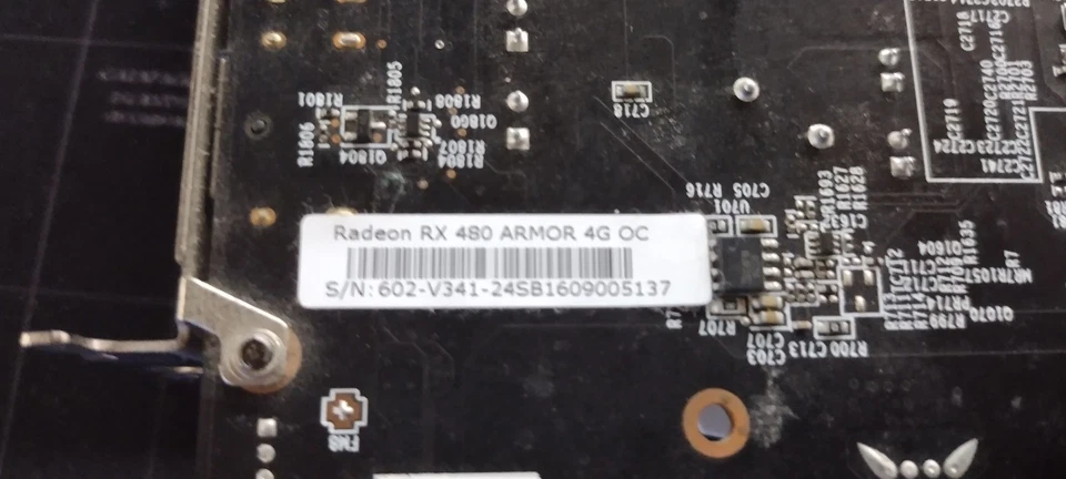 MSI Radeon RX 480 4GB DDR5 Graphics Card Radeon RX 480 ARMOR 4G OC GPU - Image 2 of 4