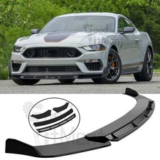 For Ford Mustang Mach 1 21-23 Car Front Bumper Body Lip Splitter Spoiler Glossy