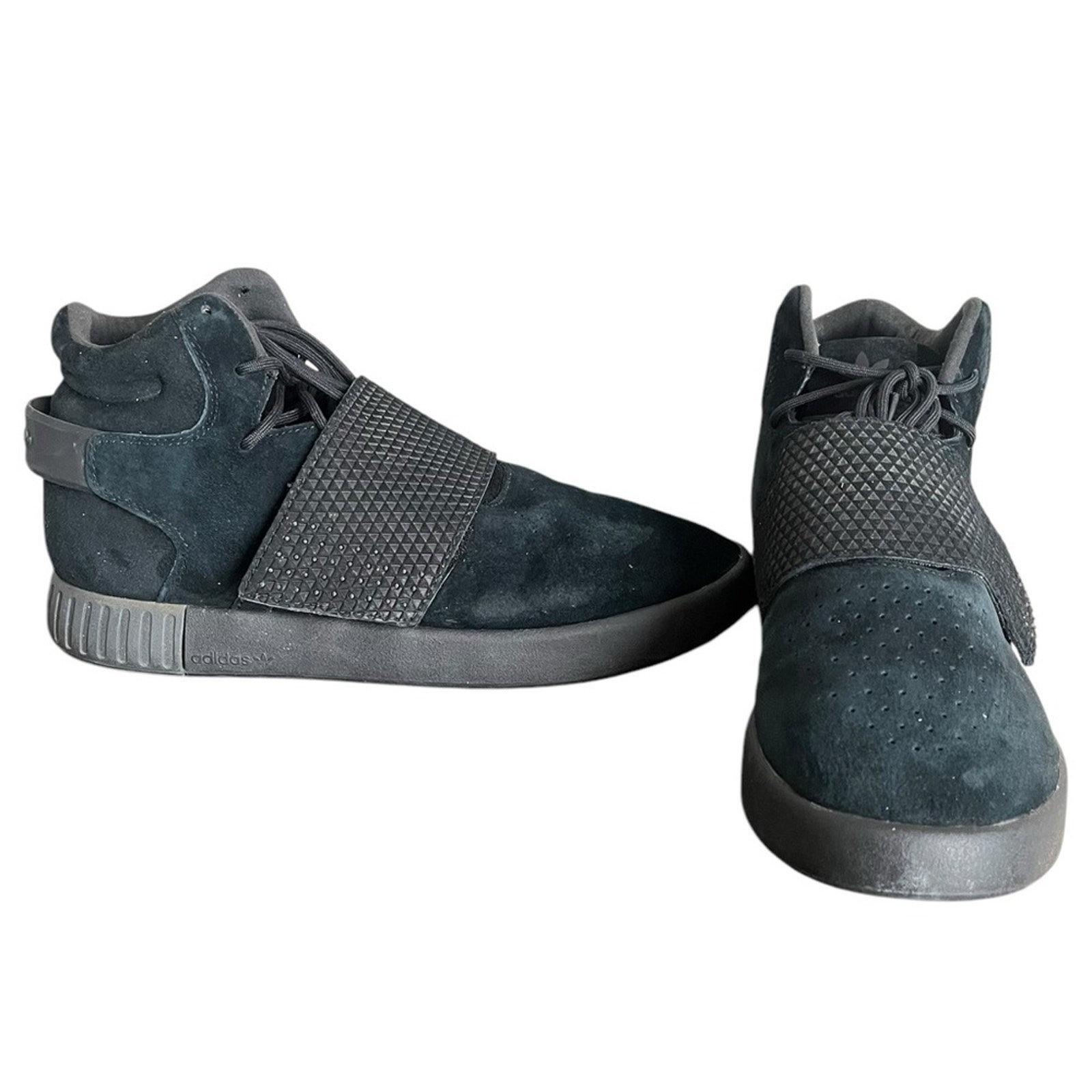 ADIDAS Originals Tubular Invader Strap Mens Hi Top Trainers Shoes Men’s Size 10