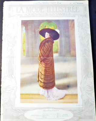 La Mode Illustree-Journal De La Famille-20 November, 1910, No.47 French Fashion.