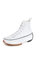 Converse Run Star Hike Hightop Sneakers White/Black/Gum 9.5 US Women/8 US Men