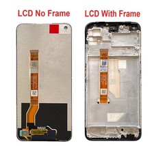 For For OPPO A76 CPH2375 LCD Display Touch Screen Replacement Black Tools