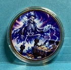 Hayleybug 1 oz 999 Silver Micromintage “Death Never Collected” UV Round #3/5