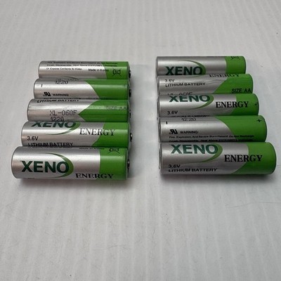 Xeno Energy AA 3.6V XL-060F Lithium Battery 2400mAh - Lot Of 10 Batteries