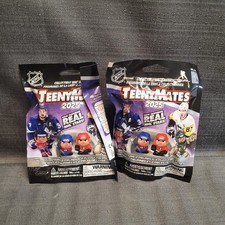 2025 Nhl TeenyMates 2 Pack Lot 4 Total Figures And Puzzle Pieces Factory Sealed