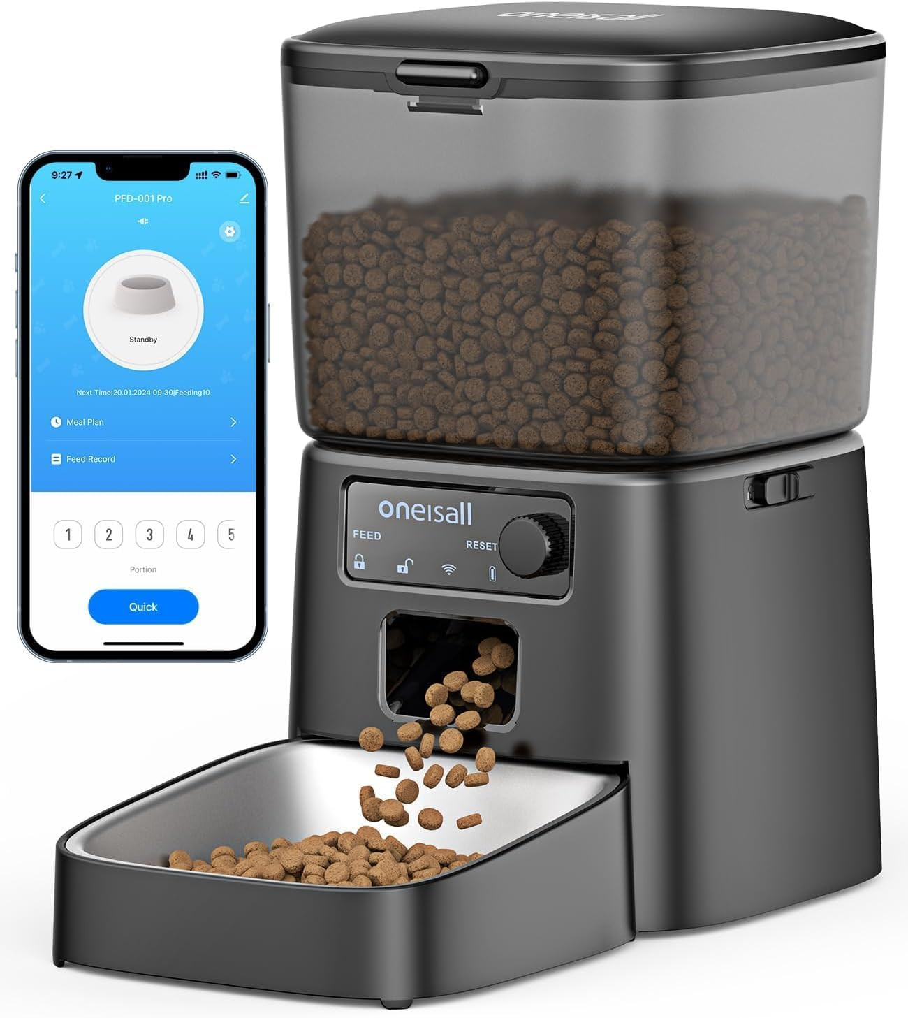 Alimentatore Automatico Gatti 3,5L WiFi | Dispenser Intelligente App
