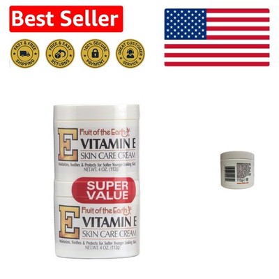 Nourishing Vitamin E Cream - 2 Pack of 4 Ounce Jars for Soft, Healthy Skin