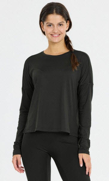 Athlecia Pacy W L/S Tee Damen Shirt langarm Schwarz