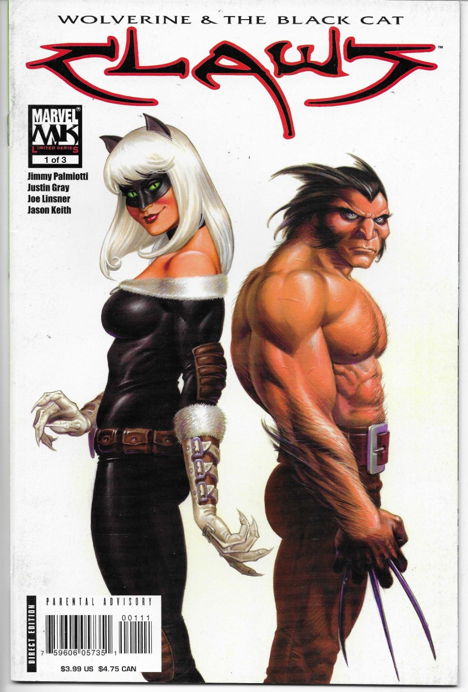 WOLVERINE BLACK CAT - CLAWS #1 - Back Issue (S)