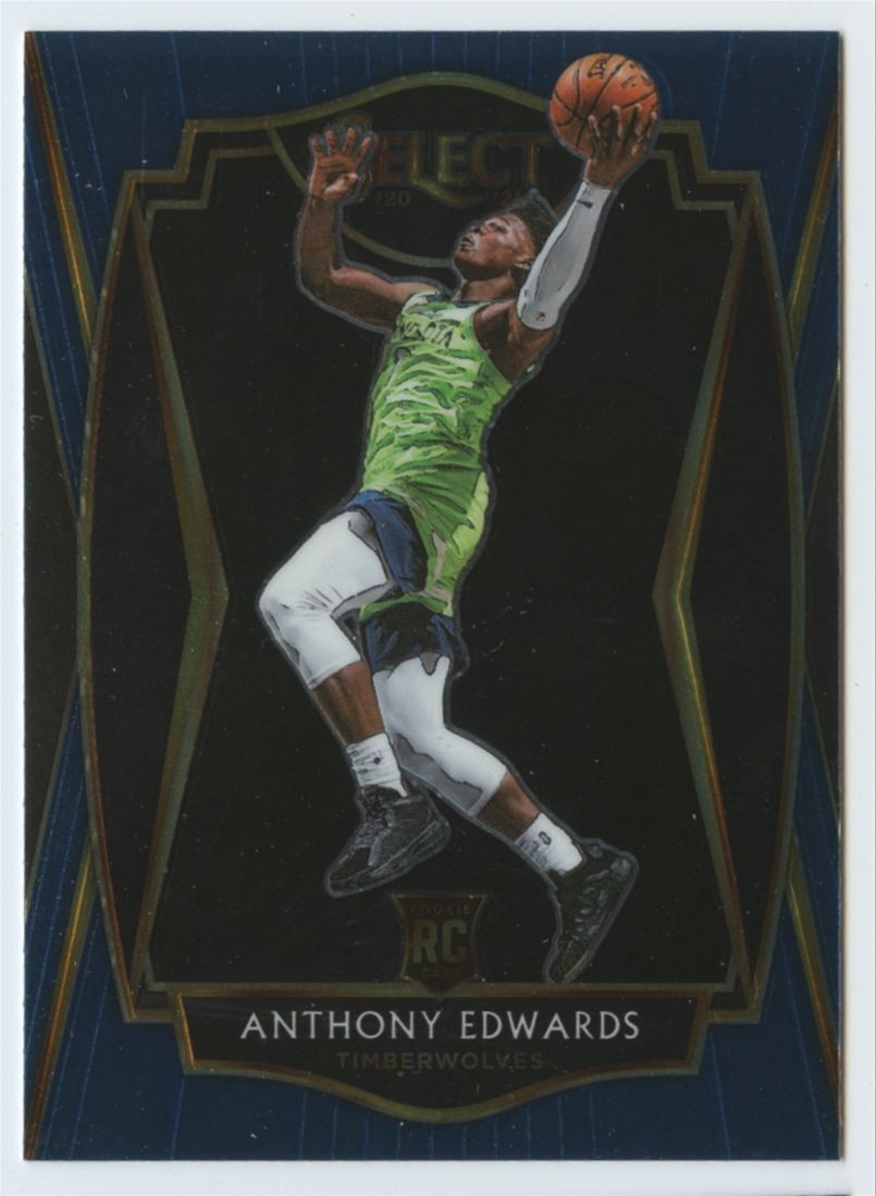 2020-21 Panini Select #169 Anthony Edwards Blue RC ROOKIE