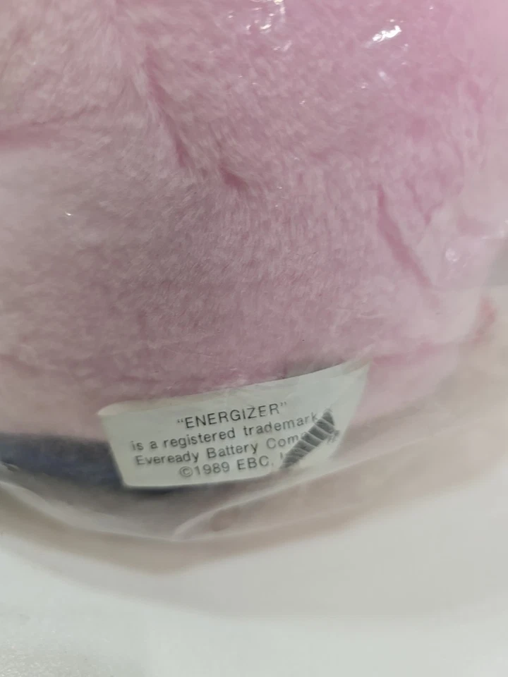 Peluche promocional rosa Energizer Bunny 1996 vintage 22 pulgadas grande felpa conejo Foto 3 de 4