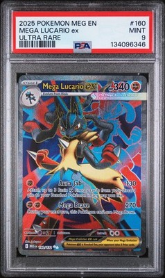 【PSA 9】M ルカリオ EX PSA 9 Mega Lucario ex 160/132 Ultra Rare MEG Mega Evoltion Pokemon