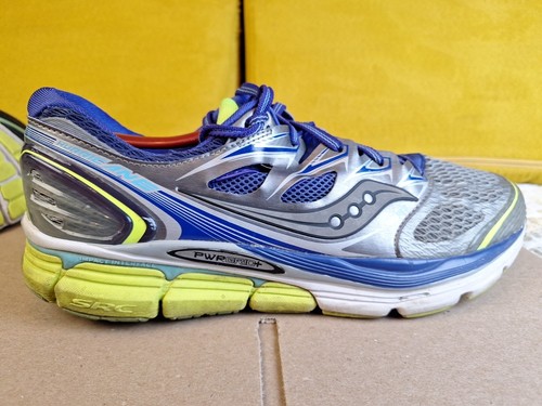 Womens Sz 11.5 Saucony ISO Series Power Grid Gray Blue Athletic Running Shoes... - Picture 12 of 23