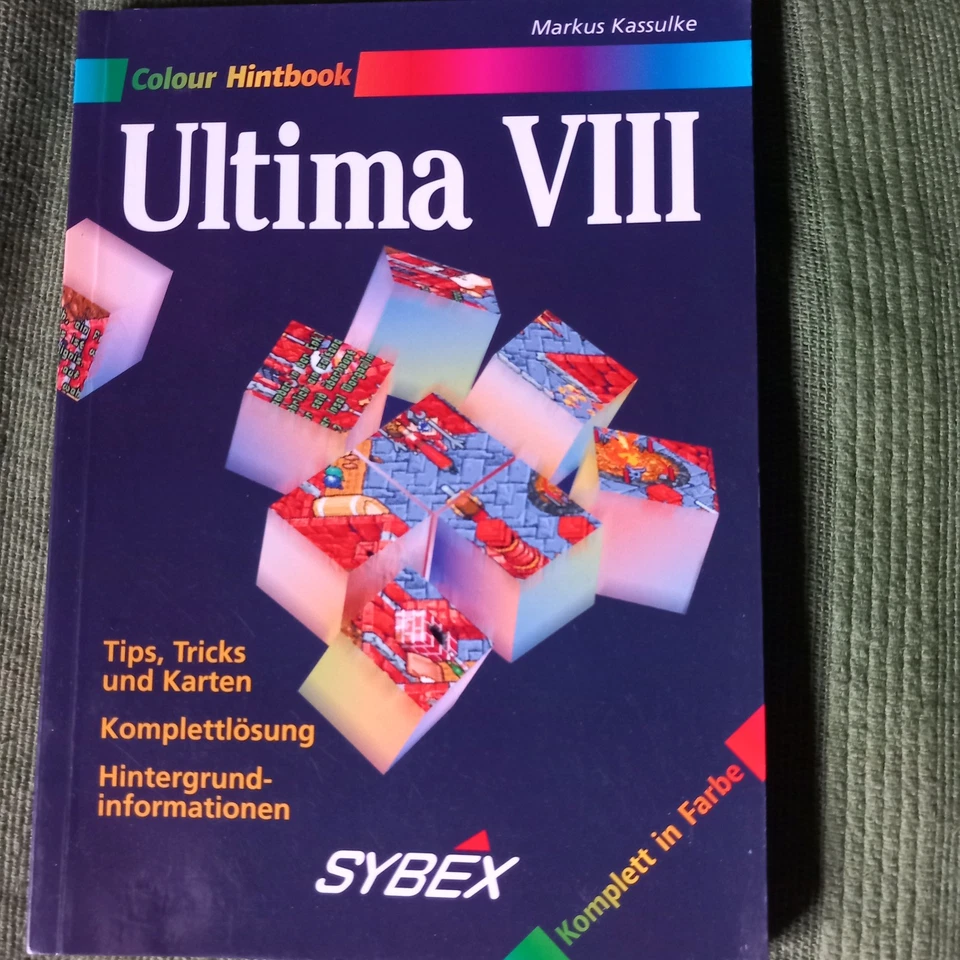 Ultima VIII Pagan Lösungsbbuch , Tips , Tricks und Karten