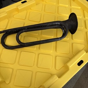 Vintage U.S. SIlvertone Regulation Military Brass Bugle  With Mouth Piece