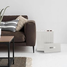 Slim Bathroom Storage Cabinet Toilet Roll Holder Unit Cleaning Supply Organizer