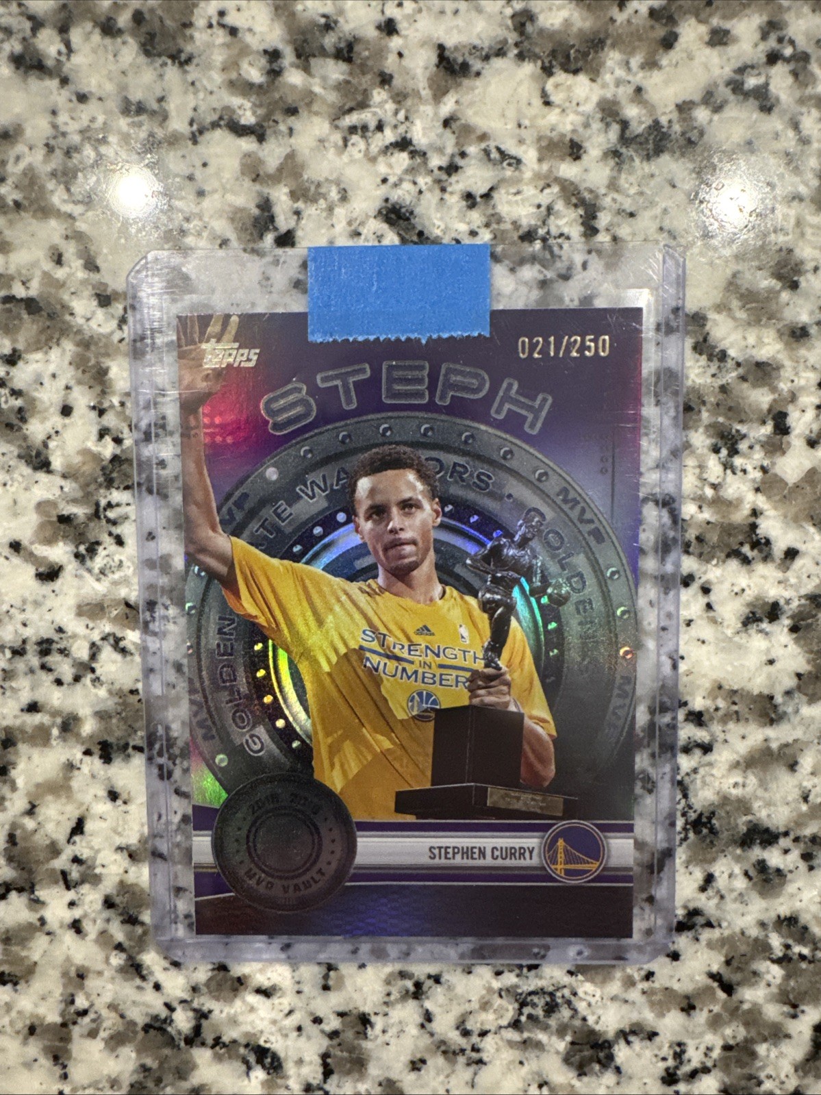 2025-26 NBA Topps Stephen Curry /250 Purple MVP Vault Warriors #MVP-6
