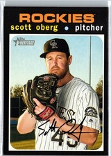 2020 Topps Heritage - Scott Oberg #59 Colorado Rockies