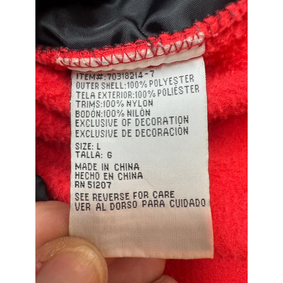 Chaqueta Georgia Bulldogs Roja Negra Polar Cremallera Completa Licencia Universitaria Adulto L Foto 4 de 4