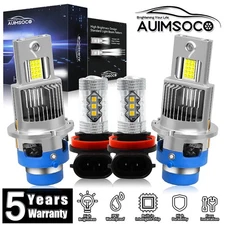 For Toyota Avalon 2008-2010 LED Headlight Hi/Lo Beam Fog Light Bulbs Cool White