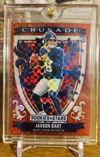 2025 Panini Rookies & Stars Jaxson Dart Crusade Red Plaid #11 Giants