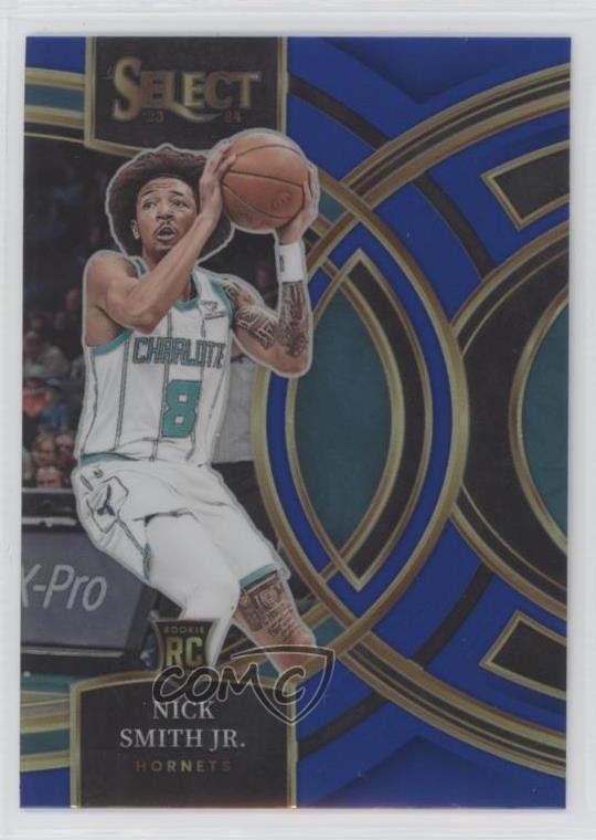 2023-24 Panini Select Premier Level Blue Prizm Nick Smith Jr #119 Rookie RC