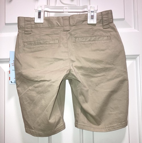 Cat & Jack Girls' Uniform Chino Shorts Khaki Size 7 new - Picture 3 of 3