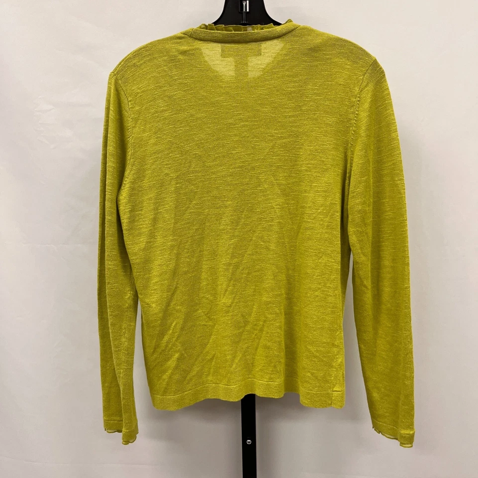 Conjunto doble de cárdigan y concha verde Jones New York para mujer talla mediana pequeña Foto 3 de 4