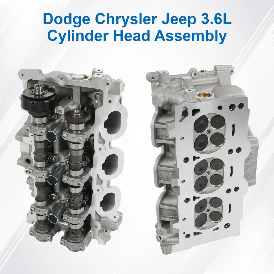 For Dodge Chrysler Jeep 3.6L Cylinder Head Assembly Passenger Side W/ Camshafts Foto 3 de 4